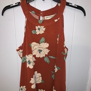 Scoop neck Faith and Joy Floral Tank Top